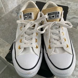Converse Gold and White
